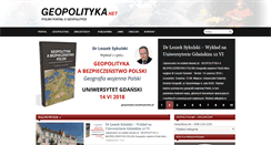 Desktop Screenshot of geopolityka.net